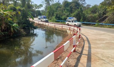 "อบต.แม่ปะ"  ขยายผิวจราจรโค้งตัว S