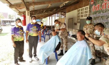 นอภ.โพธิ์ศรีสุวรรณส่งหน่วยบริการยิ้มเคลื่อนที่ ไปถึงเรือนชาน