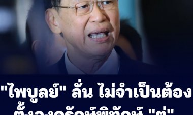 "ไพบูลย์" ลั่น ไม่จำเป็นต้องตั้งองครักษ์พิทักษ์ "ตู่" ในศึกซักฟอก ม.152