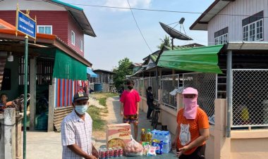 ไม่ทิ้งกัน!นายกเล็กผือใหญ่ลุยมอบเครื่องอุปโภคบริโภคผู้กักตัวโควิด