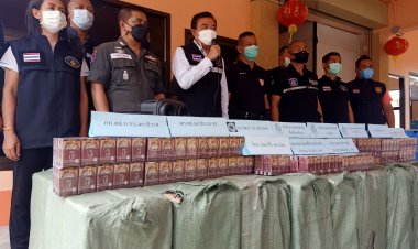 สรรพสามิตร่วมทหารตำรวจยึดบุหรี่หนีภาษีเตรียมส่งมาเลย์