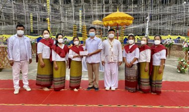 นอภ.แม่สอด-ผู้ใหญ่ ลูกหมีแม่สอดร่วมบวงสรวงพระพุทธยันต์ตรีศรีแม่สอด