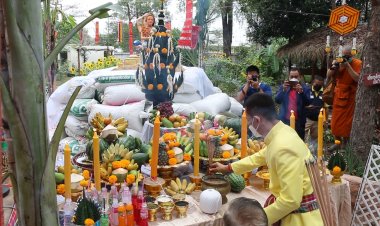 ขอนแก่นถือฤกษ์วันมาฆบูชา จัดพิธีสู่ขวัญข้าว บูชาพระแม่โพสพ (มีคลิป)