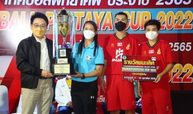 เทคบอลพัทยาคัพประจำปี 2565 ทีมสโมสรท่าเรือ-ราชนาวี คว้าแชมป์