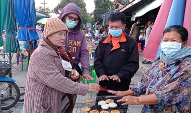 พิมายเย็นยะเยือกดันยอดขายอาหารร้อน-ข้าวจี่ขายดีเป็นพิเศษ