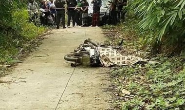 คนร้ายกระหน่ำยิงชายหนุ่มวัย 34 ปี ดับคาถนนในพื้นที่หมู่บ้านสันติสุข