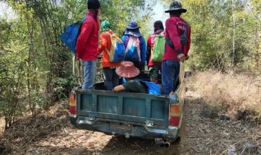 ฝ่ายปกครองแม่สอดรุกทำแนวกันไฟป้องกันไฟป่า