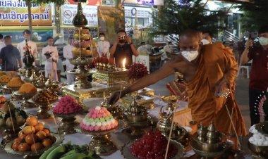 วัดบางพลีใหญ่กลางบวงสรวงท้าวเวสสุวรรณ