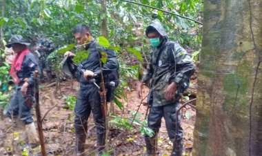 ล่ากลุ่มนายพรานลอบยิงช้างป่าเอางาช้างบนภูเขาต้นแม่น้ำเทพา(มีคลิป)