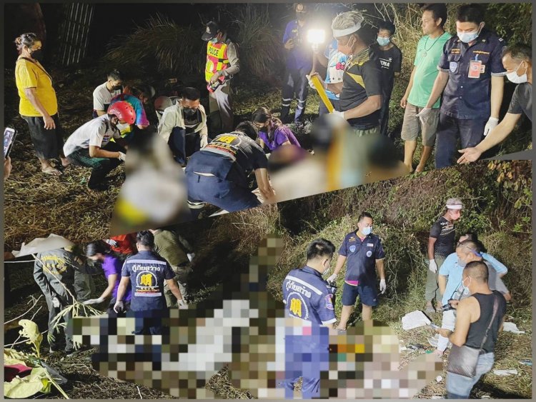 สลด!หางรถพ่วง 18 ล้อลูกพ่วงหลุดพุ่งชนกะบะดับคาที่ 3 เจ็บสาหัส 2