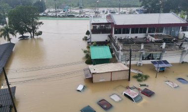 "มูโนะ"ยังวิกฤต!กระแสน้ำซัดกำแพงโรงพักพังน้ำทะลักซ้ำจมบาดาล