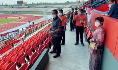 เจ้าเมืองศรีสะเกษลงพื้นที่ตรวจความพร้อมจัดแข่งขันกีฬาแห่งชาติเสาร์ที่ 5 มี.ค.