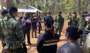 นอภ.แม่สอด- ผบ.ฉก.ร.14- ผู้ใหญ่หมี  ใช้สุนัขสงครามระดมค้นหาลูกบ้านหลงป่า