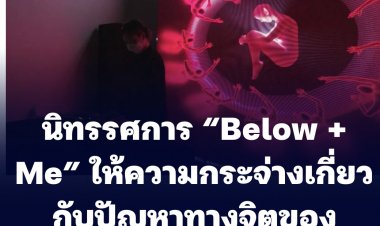 นิทรรศการ “Below + Me” ให้ความกระจ่างเกี่ยวกับปัญหาทางจิตของเยาวชน (ชมคลิป)