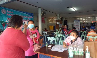 อสม. ชุมชนมณีไพรสณฑ์ ตรวจวัด คัดกรองโควิด