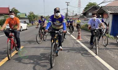 นอภ.โพธิ์ศรีสุวรรณ ปั่น ปันรัก2 ขับเคลื่อนงานตามนโยบายของรัฐบาล