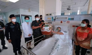 มทภ.4รุดเยี่ยมให้กำลังใจกำลังพลเหยื่อบึ้มมายอ