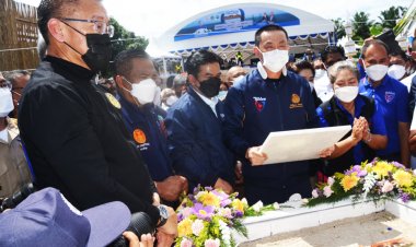 "ศักดิ์สยาม”ตอกเสาเข็มผุดสะพานข้ามทะเลสาบสงขลากว่า 4,000 ล้านบาท