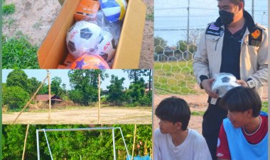 "ส.ส.หนึ่ง"เติมเต็มสนับสนุนอุปกรณ์กีฬา-ประตูเหล็กชุมชนโคกแพงพวย