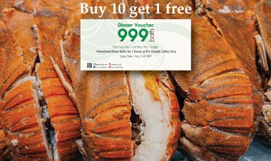 Wow...Wow บัตรบุฟเฟต์สุดคุ้มเพียง 999 บาท “10 แถม 1”