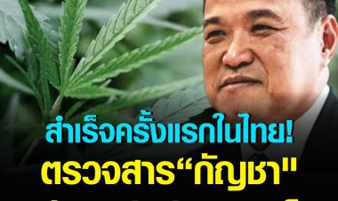 สำเร็จครั้งแรกในไทย! ตรวจสาร “กัญชา" ในเลือดผู้ป่วย พร้อมเดินหน้าวิจัยรักษามะเร็ง
