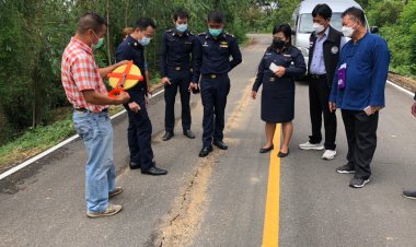 ป.ป.ช.พิจิตรลุยตรวจถนนงบเกือบ3ล้านสร้างเสร็จไม่ถึง2เดือนพังซะแล้ว