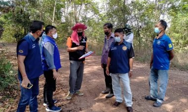 นอภ.อุทุมพรพิสัยสั่งแก้ปัญหาข้อพิพาทแนวเขตที่ดินสาธารณะ