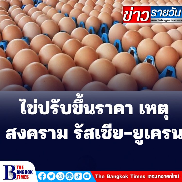 สมาคมผู้ผลิตผู้ค้าและส่งออกไข่ไก่ ปรับขึ้นราคาแนะนำไข่ไก่คละหน้าฟาร์ม เป็น 3 บาท 20 สตางค์ โดยเพิ่มขึ้น 30 สตางค์ จากราคาปัจจุบัน 2 บาท 90 สตางค์ เริ่มวันที่ 1 มี.ค.