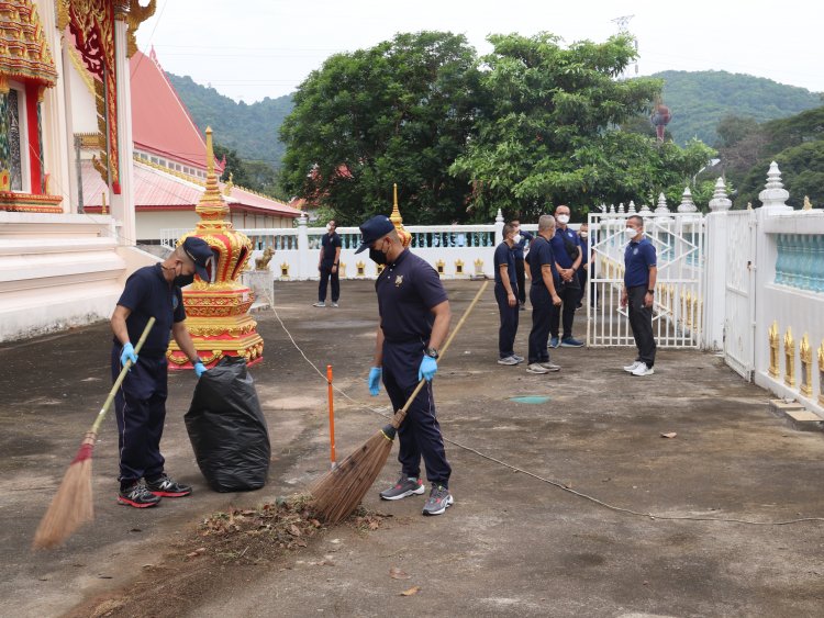 ศรชล.ภาค 1 จัดกิจกรรมบำเพ็ญสาธารณประโยชน์