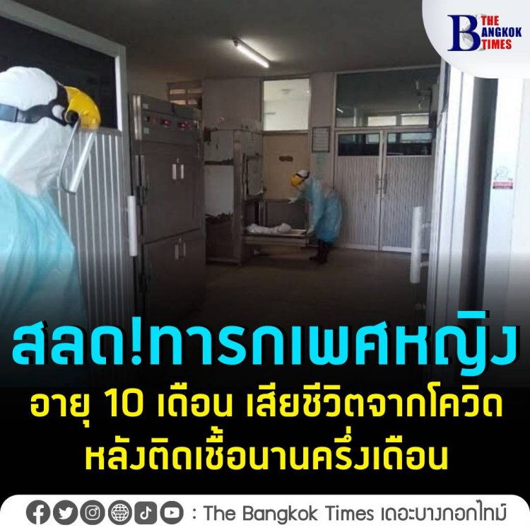 ทารกเพศหญิงอายุ 10 เดือน เสียชีวิตจากโควิด หลังติดเชื้อนานครึ่งเดือน