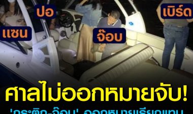 วืดหมายจับ!!!  ศาลไม่ออกหมายจับ 'กระติก-จ๊อบ' แต่ให้ออกหมายเรียกแทน