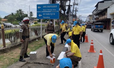 แม่สอด 1 ลุยจัดระบบการจราจรรับเทศกาลสงกรานต์