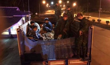 ตม. รวบแรงงานเมียนมา 7 คน แอบซุกรถบรรทุกพืชผักมันอาลู