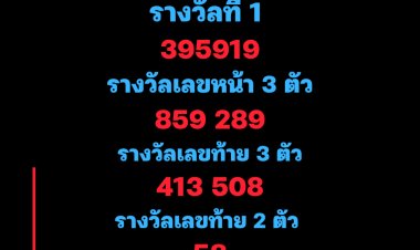สลากกินแบ่งรัฐบาล งวด 16 เมษายน 2565