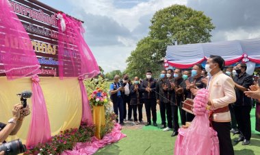 เจ้าเมืองศรีสะเกษ เปิดโครงการบ่อบำบัดสิ่งปฏิกูลทต.ปรางค์กู่