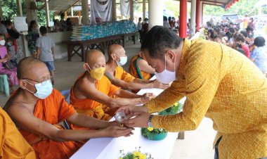 "พ.ต.อ.ทวี"ร่วมสืบสานวัฒนธรรมประเพณีสงกรานต์ ณ วัดขวัญไม้งาม