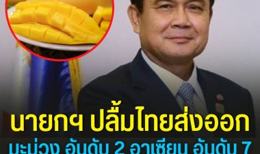 นายกฯ ปลื้มไทยส่งออกมะม่วง อันดับ 2 อาเซียน อันดับ 7 ของโลก เร่งขยาย FTA ส่งออกเพิ่มเติม หนุนผลไม้ไทยให้เป็นที่นิยมในตลาดโลก