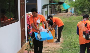 อบต.ก้านเหลืองลุยทำความสะอาด ปรับภูมิทัศน์ศูนย์พัฒนาเด็กให้น่าอยู่น่าทัศนา