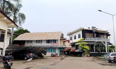 พายุฤดูร้อนพัดถล่มกรุงเก่าตลาดบ้านแพนเสียหายหนัก 3 จุด