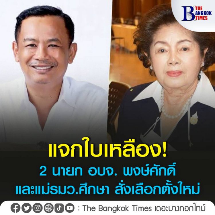 กกต.ชักใบเหลือง 2 นายก อบจ. “ขวัญเรือน เทียนทอง” แม่ รมว.ศธ. – “พงษ์ศักดิ์” สุราษฎร์ธานี ปมผู้ช่วยหาเสียงให้ซองบุญบวชพระ – หัวคะแนนให้เงินซื้อเสียง ชงศาลอุทธรณ์จัดเลือกตั้งใหม่