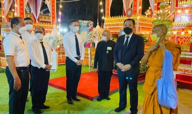 "พ.ต.อ.ทวี"เป็นประธานฝ่ายฆราวาสพิธีสวดพระอภิธรรม พระครู ประโชติรัตนานุรักษ์