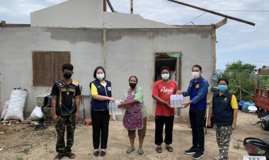 นายกกิ่งกาชาดอำเภอสามเงาเร่งซับน้ำตาเหยื่อวาตภัย