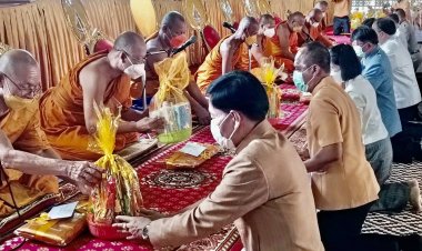 วัดหนองบัวขุนหาญ จัดงานบุญผูกพัทธสีมา ปิดทองฝังลูกนิมิต