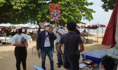 "กิตติศักดิ์"ลงพื้นที่พบปะพี่น้องปชช.-พ่อค้าแม่ค้าอ้อนขอคะแนนเสียง