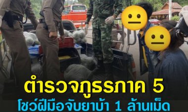 ตำรวจภูธรภาค5 ตรวจยึดแก๊งค้ายา 1 ล้านเม็ดซุกรถกระบะขนแตงโมงส่งชายแดนใต้