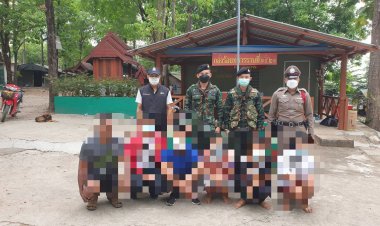 "แม่สอด 1 "  นำกำลัง ตำรวจ-ทหาร สกัดจับ 6 แรงงานต่างด้าวหนีเข้าเมือง