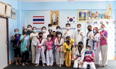 "เบียร์- ปรเมศ"ผู้สมัครนายกพัทยา เบอร์ 1 ลุยหาเสียงถึงยิมธนิตาเทควันโด