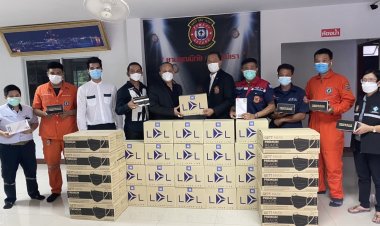 'ดร.เฉลิมพล'มอบสิ่งเครื่องมือแพทย์มูลนิธิกู้ภัยร่มไทร