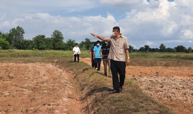 ชัยภูมิ:นอภ.นุ ตรวจแหล่งเก็บน้ำ-มอบกำลังใจ  หมอรพ.สต.