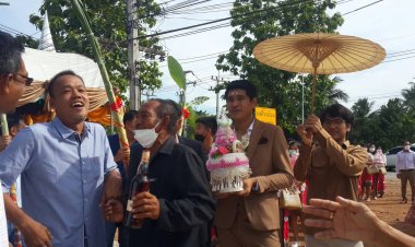 น้องสองใบ !!ใบโอ กับ ใบข้าว ตีขิมสร้างความหวานต้อนรับเจ้าบ่าวผ่านประตูเงินประตูทอง